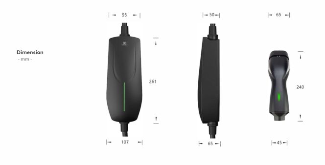 WISSENERGY | Mobile Wallbox Ladestation-Ladekabel P60-11-kW | 11KW Typ 2 mit CEE Stecker – Bild 4