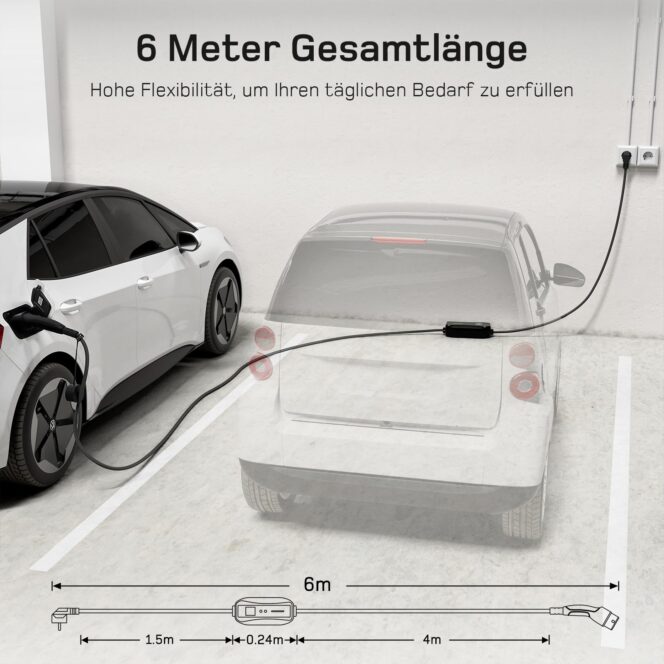 dé Ladekabel Typ 2 Schuko 3,68kW - Image 4