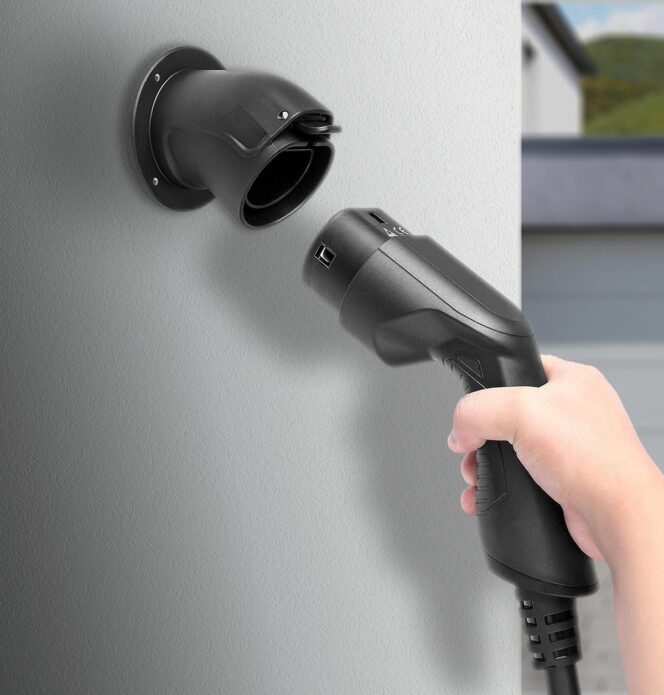 Wandhalterung-Ladekabelstecker Typ 2 | Kabelhalter Wallbox | 5 Jahre GARANTIE - Image 3